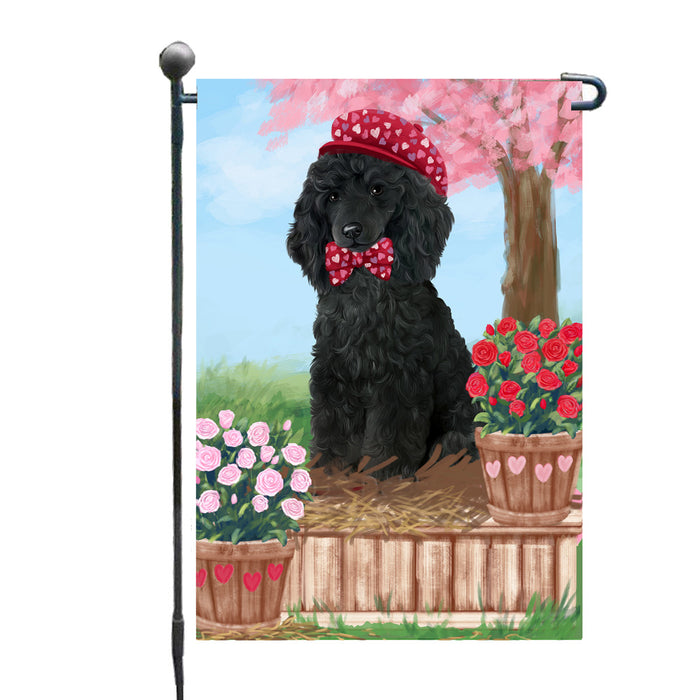 Personalized Rosie 25 Cent Kisses Poodle Dog Custom Garden Flag GFLG64770