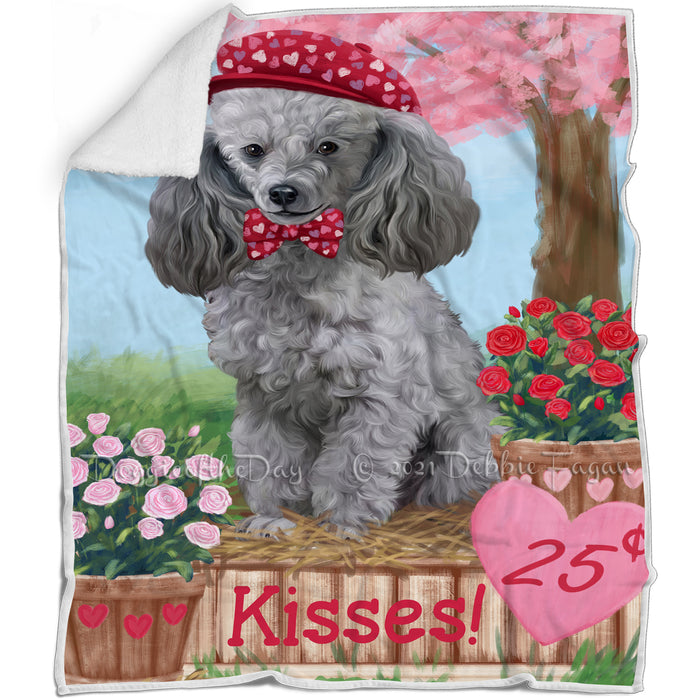 Rosie 25 Cent Kisses Poodle Dog Blanket BLNKT123366