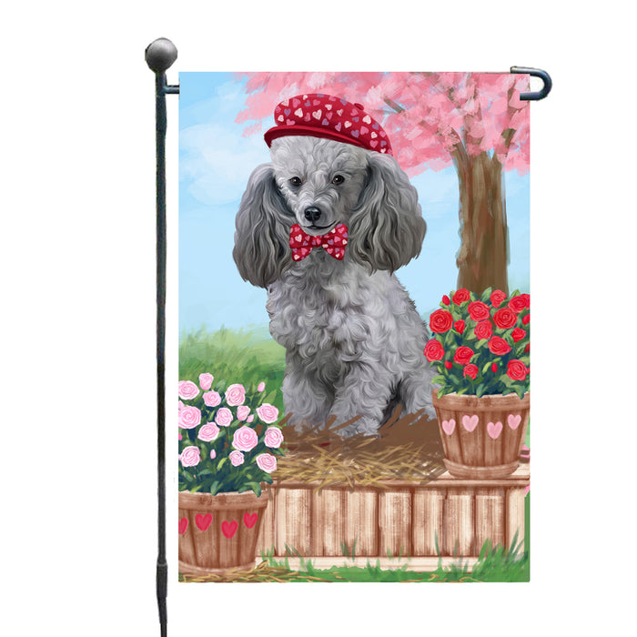Personalized Rosie 25 Cent Kisses Poodle Dog Custom Garden Flag GFLG64771