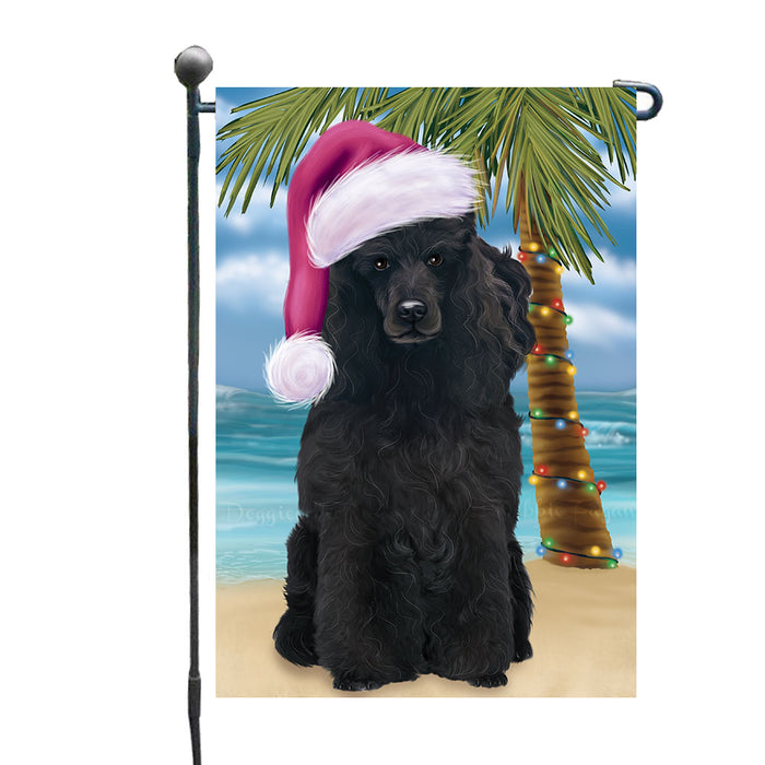 Christmas Summertime Beach Poodle Dog Garden Flags Outdoor Decor for Homes and Gardens Double Sided Garden Yard Spring Decorative Vertical Home Flags Garden Porch Lawn Flag for Decorations GFLG69007