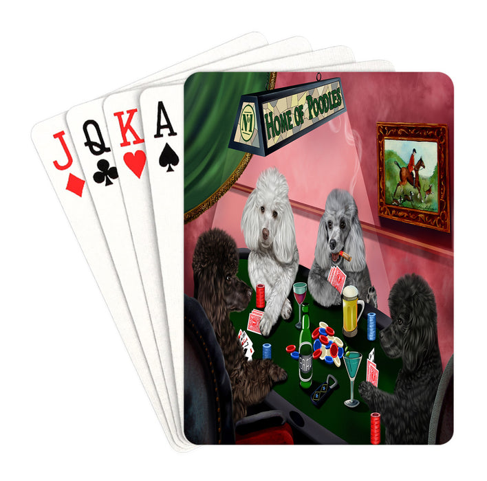 Home of Poodle Dogs Playing Poker Playing Card Decks