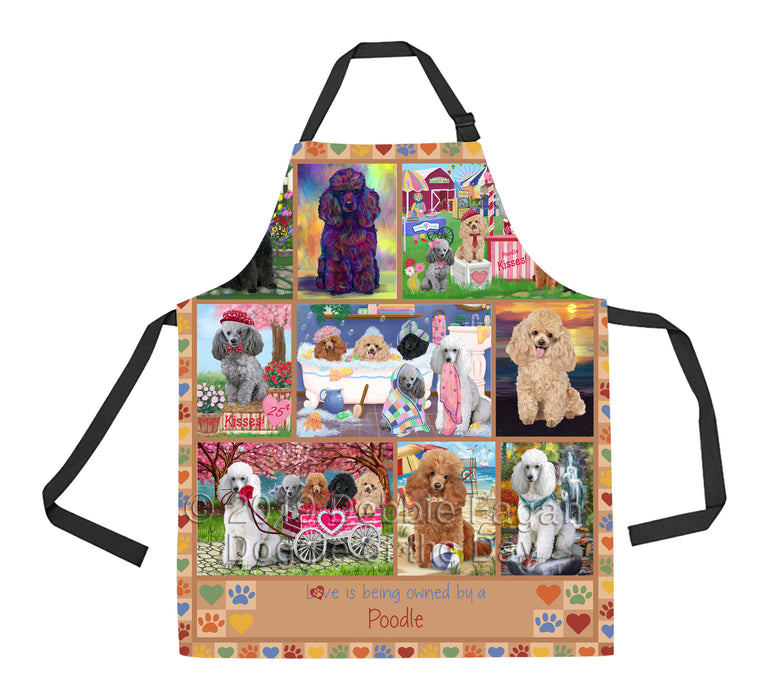 Love is Being Owned Poodle Dog Beige Apron