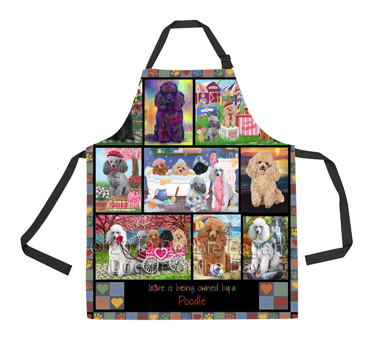Love is Being Owned Poodle Dog Grey Apron