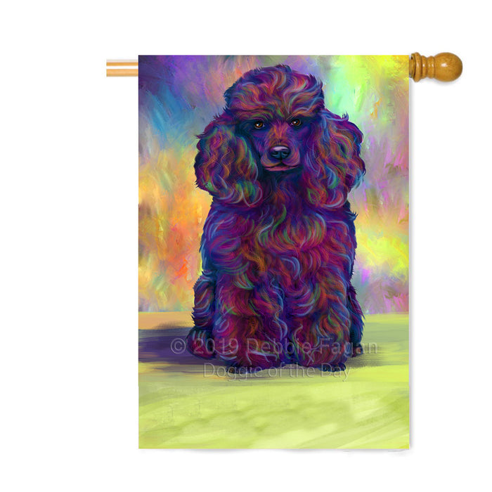 Personalized Paradise Wave Poodle Dog Custom House Flag FLG-DOTD-A60120