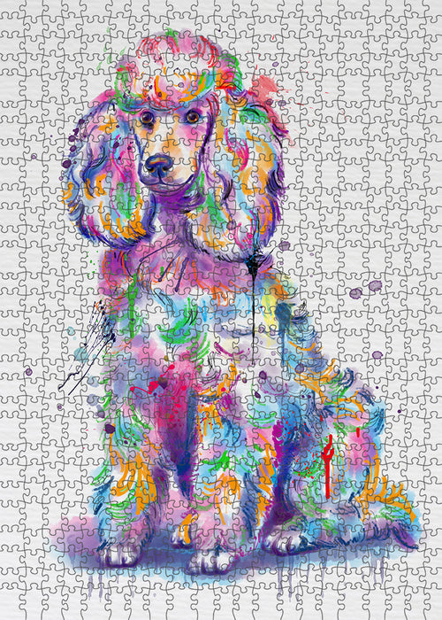 Watercolor Poodle Dog Puzzle  PUZL97188