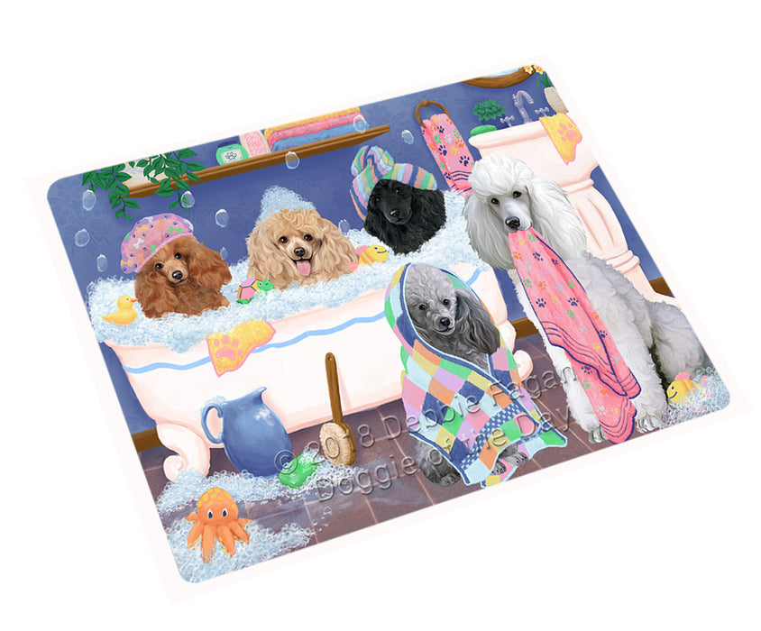 Rub A Dub Dogs In A Tub Poodles Dog Magnet MAG75567 (Small 5.5" x 4.25")