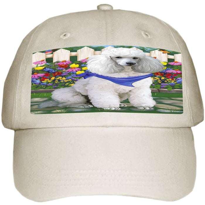 Spring Floral Poodle Dog Ball Hat Cap HAT54366
