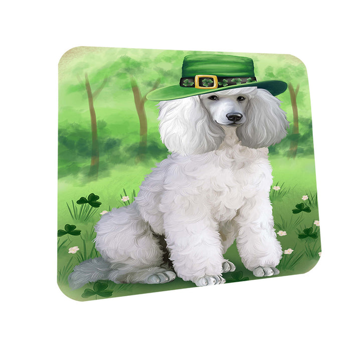 St. Patricks Day Irish Portrait Poodle Dog Coasters Set of 4 CST49312