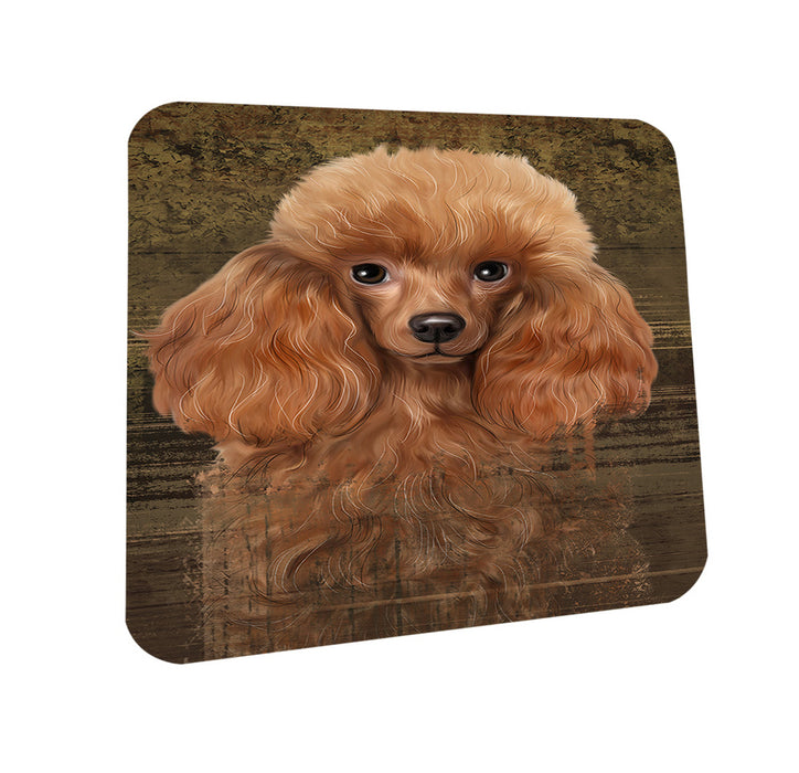 Rustic Poodle Dog Coasters Set of 4 CST50541