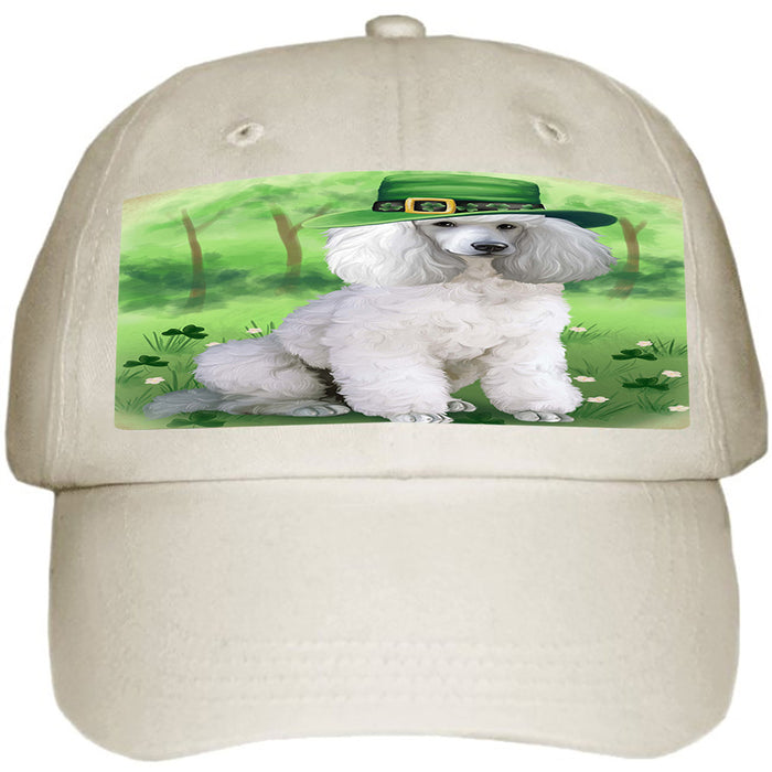 St. Patricks Day Irish Portrait Poodle Dog Ball Hat Cap HAT51792