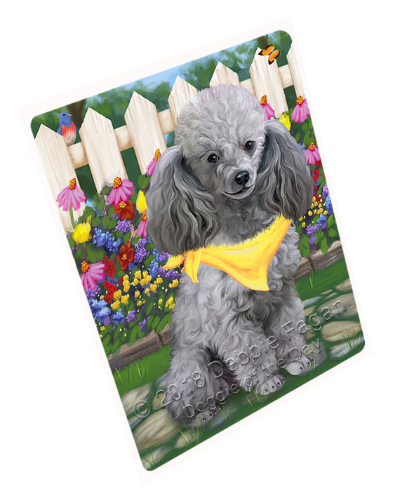 Spring Floral Poodle Dog Magnet Mini (3.5" x 2") MAG54660