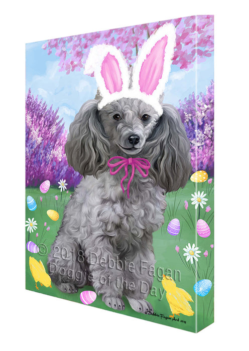 Poodle Dog Easter Holiday Canvas Wall Art CVS58575