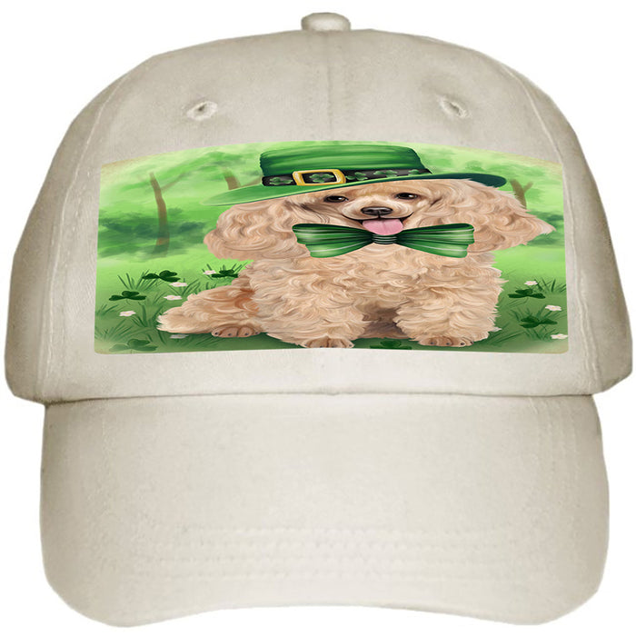 St. Patricks Day Irish Portrait Poodle Dog Ball Hat Cap HAT51798