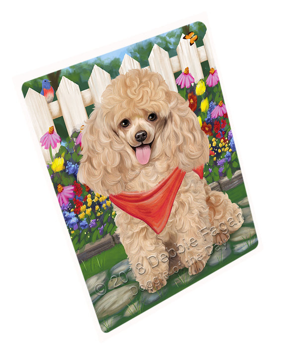 Spring Floral Poodle Dog Magnet Mini (3.5" x 2") MAG54663