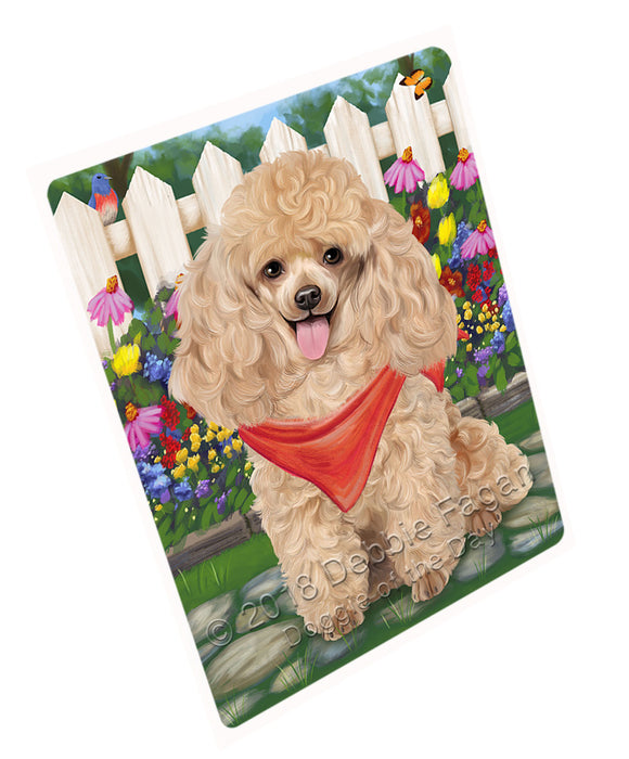 Spring Floral Poodle Dog Cutting Board C54663