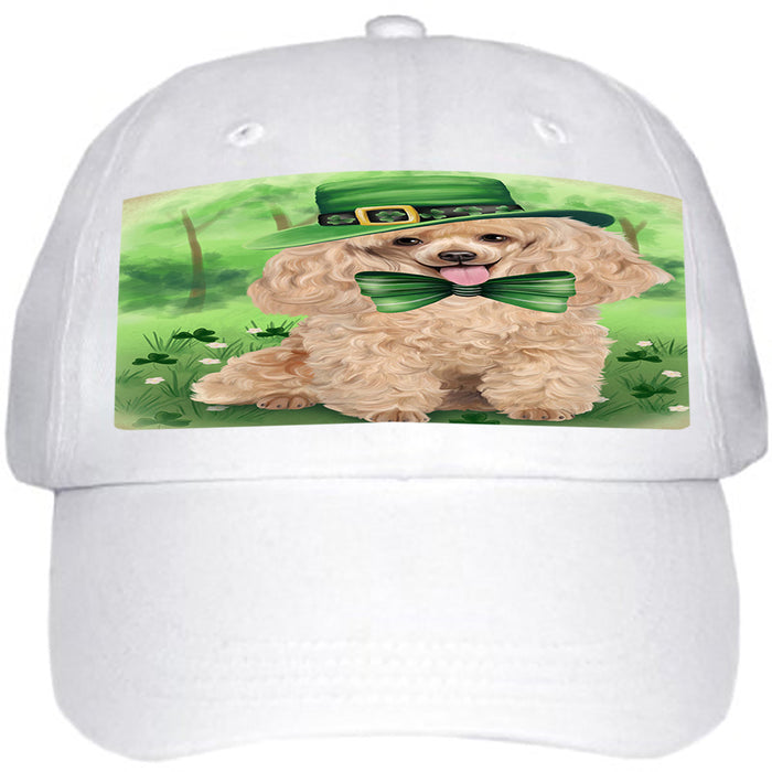 St. Patricks Day Irish Portrait Poodle Dog Ball Hat Cap HAT51798