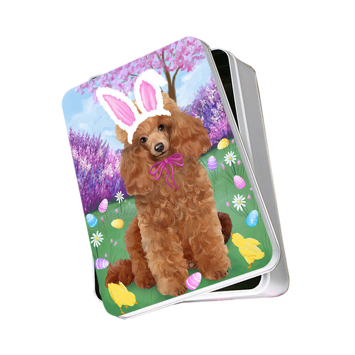 Poodle Dog Easter Holiday Photo Storage Tin PITN49219