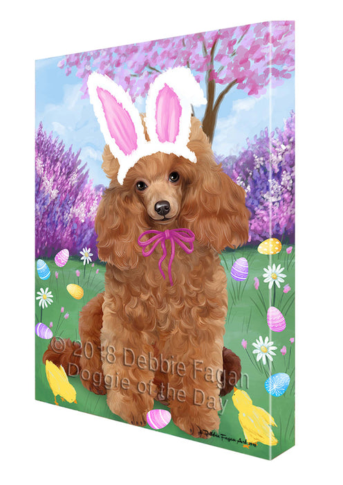 Poodle Dog Easter Holiday Canvas Wall Art CVS58584