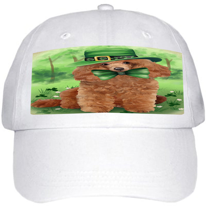 St. Patricks Day Irish Portrait Poodle Dog Ball Hat Cap HAT51801