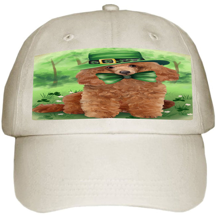 St. Patricks Day Irish Portrait Poodle Dog Ball Hat Cap HAT51801