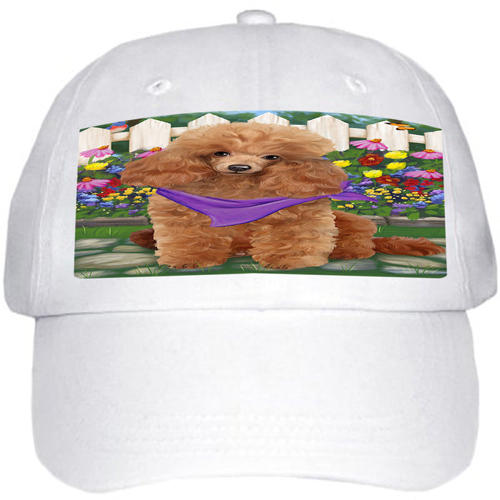 Spring Floral Poodle Dog Ball Hat Cap HAT54375