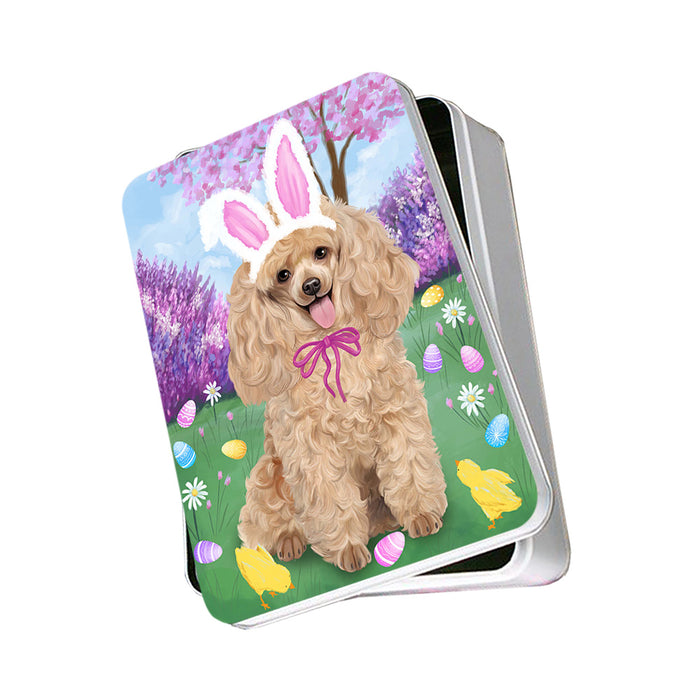 Poodle Dog Easter Holiday Photo Storage Tin PITN49220