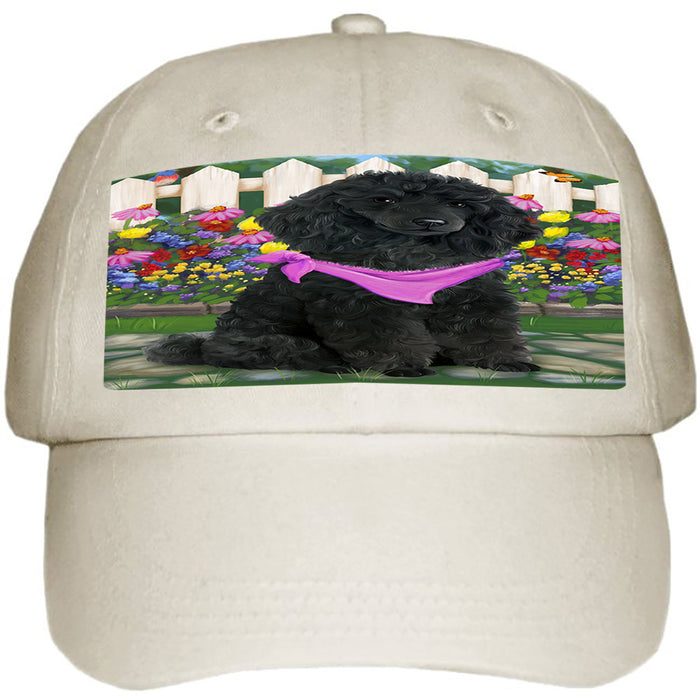 Spring Floral Poodle Dog Ball Hat Cap HAT54378