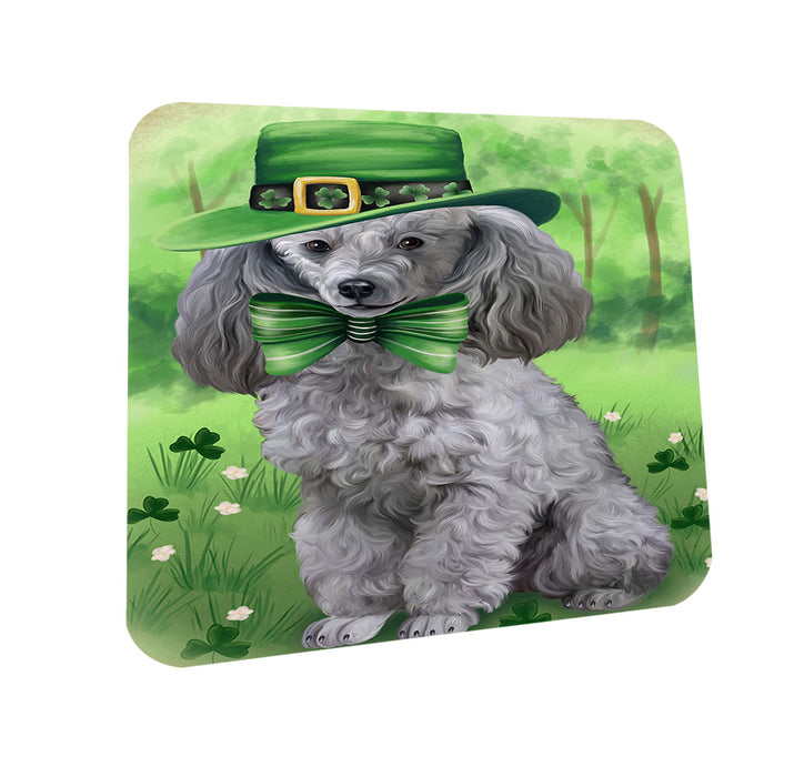 St. Patricks Day Irish Portrait Poodle Dog Coasters Set of 4 CST49316