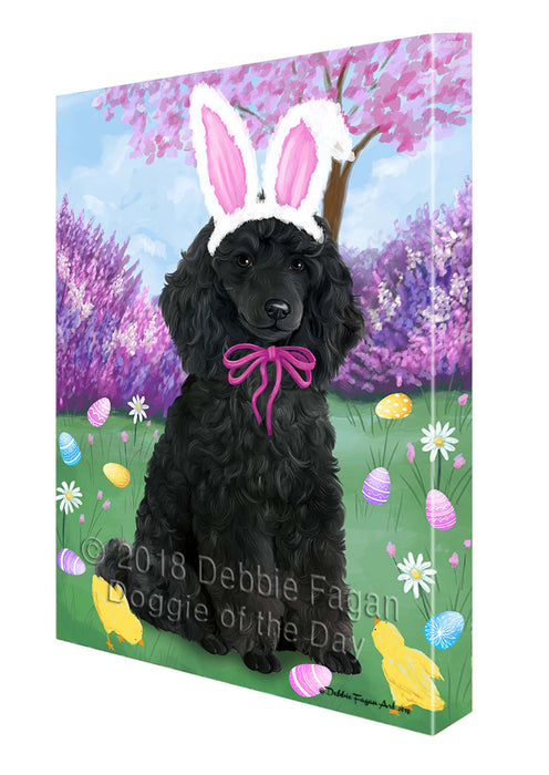 Poodle Dog Easter Holiday Canvas Wall Art CVS58602