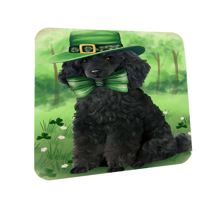 St. Patricks Day Irish Portrait Poodle Dog Coasters Set of 4 CST49317