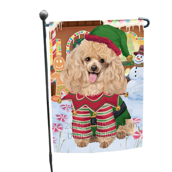 Christmas Gingerbread House Candyfest Poodle Dog Garden Flag GFLG57110