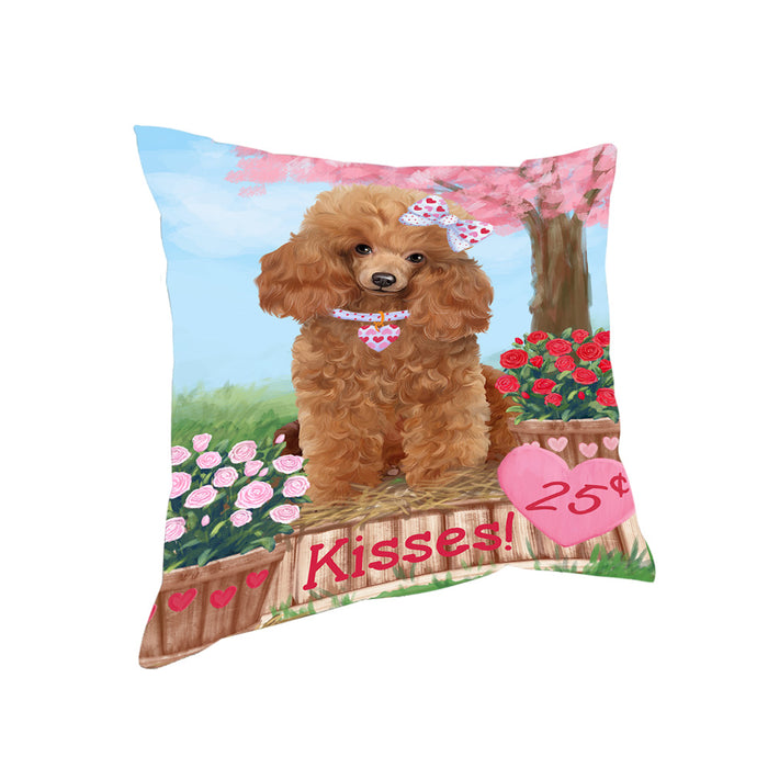 Rosie 25 Cent Kisses Poodle Dog Pillow PIL78256