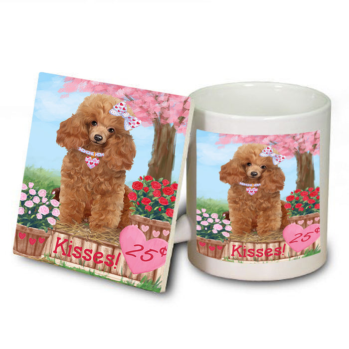 Rosie 25 Cent Kisses Poodle Dog Mug and Coaster Set MUC55983