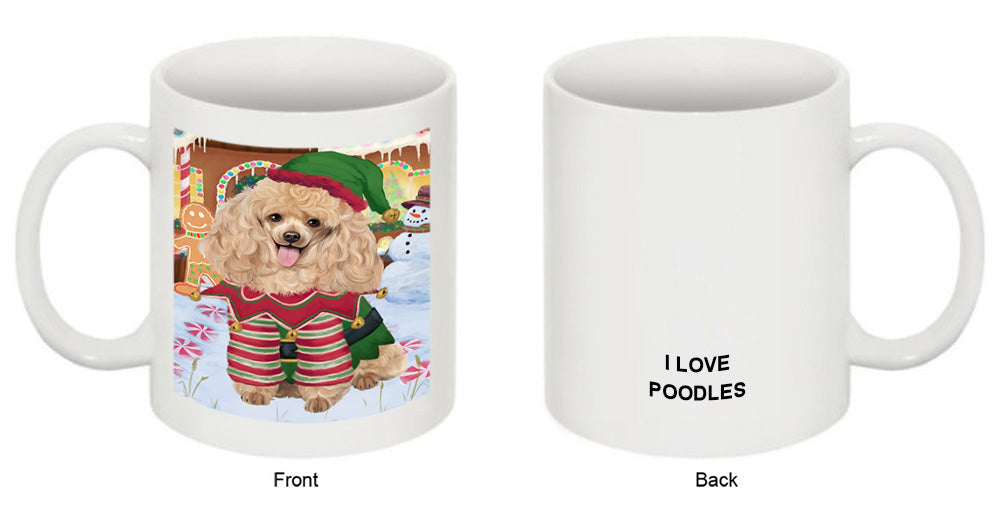 Christmas Gingerbread House Candyfest Poodle Dog Coffee Mug MUG51880