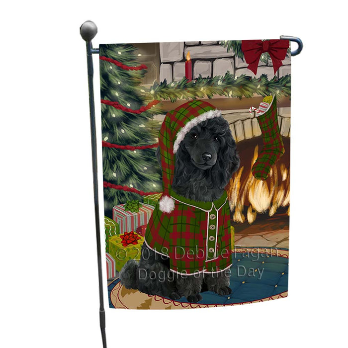 The Stocking was Hung Poodle Dog Garden Flag GFLG55859