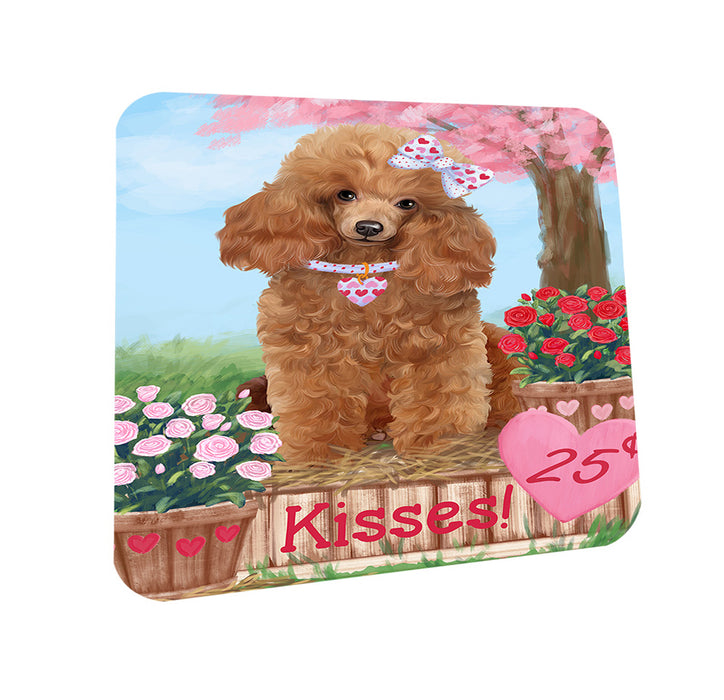 Rosie 25 Cent Kisses Poodle Dog Coasters Set of 4 CST55949