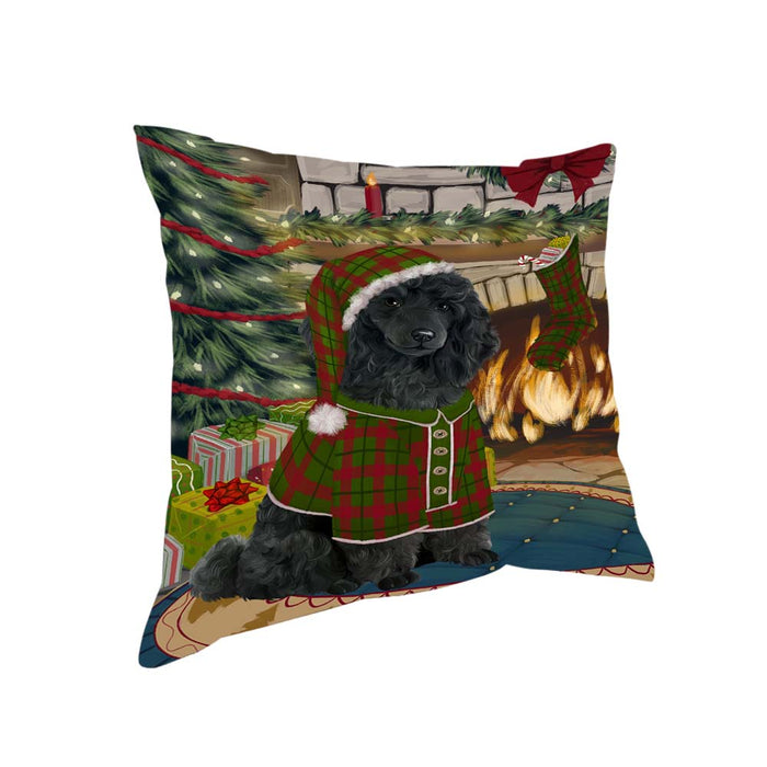 The Stocking was Hung Poodle Dog Pillow PIL71192