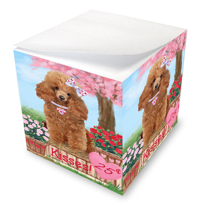 Rosie 25 Cent Kisses Poodle Dog Note Cube NOC54063