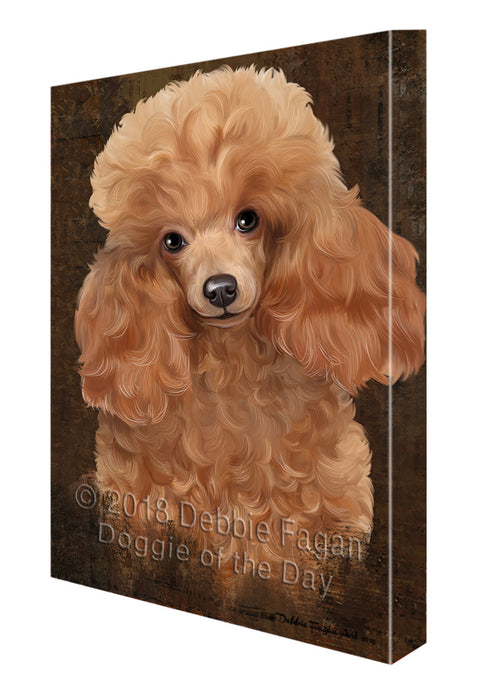 Rustic Poodle Dog Canvas Print Wall Art Décor CVS108044