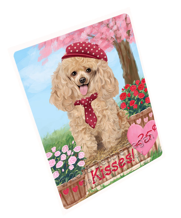 Rosie 25 Cent Kisses Poodle Dog Large Refrigerator / Dishwasher Magnet RMAG98220