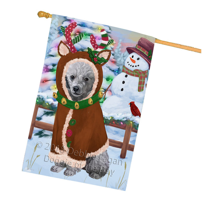 Christmas Gingerbread House Candyfest Poodle Dog House Flag FLG57167