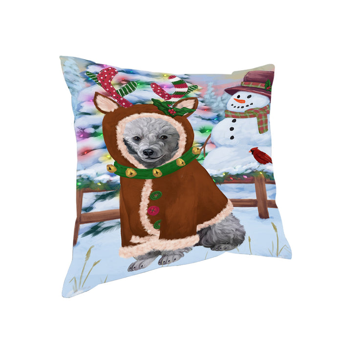 Christmas Gingerbread House Candyfest Poodle Dog Pillow PIL80224