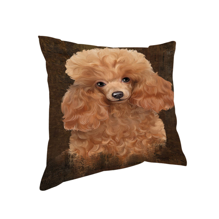 Rustic Poodle Dog Pillow PIL74488