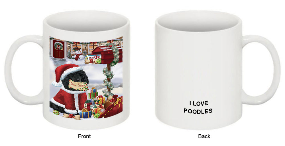 Poodle Dog Dear Santa Letter Christmas Holiday Mailbox Coffee Mug MUG49316