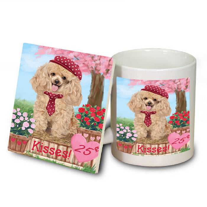 Rosie 25 Cent Kisses Poodle Dog Mug and Coaster Set MUC55984