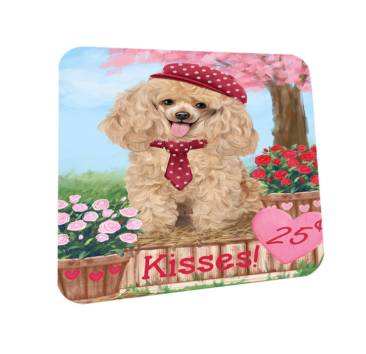 Rosie 25 Cent Kisses Poodle Dog Coasters Set of 4 CST55950