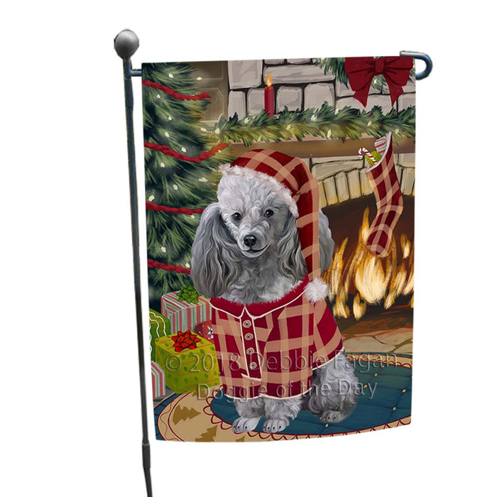 The Stocking was Hung Poodle Dog Garden Flag GFLG55860