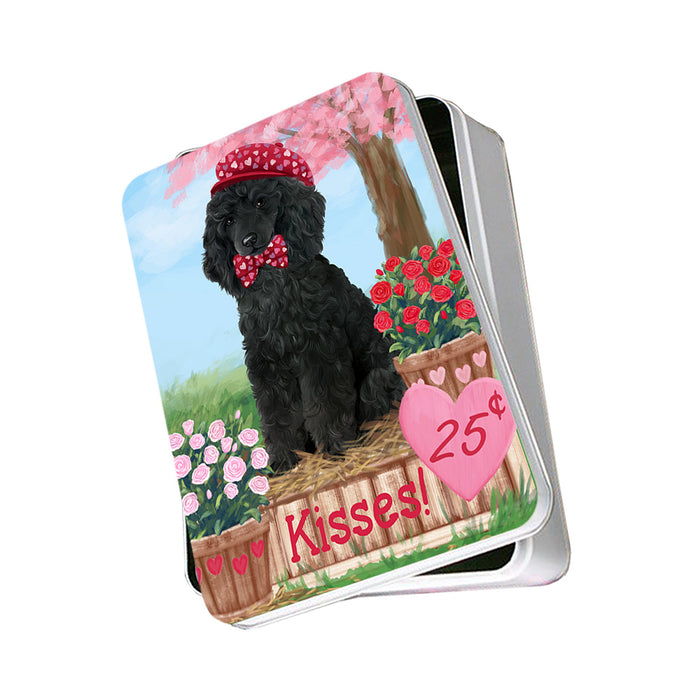 Rosie 25 Cent Kisses Poodle Dog Photo Storage Tin PITN55936
