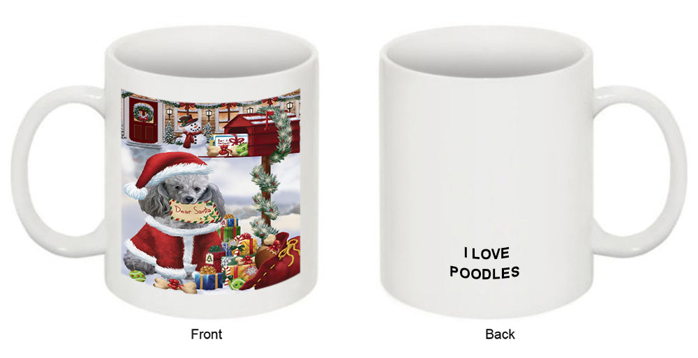 Poodle Dog Dear Santa Letter Christmas Holiday Mailbox Coffee Mug MUG49317