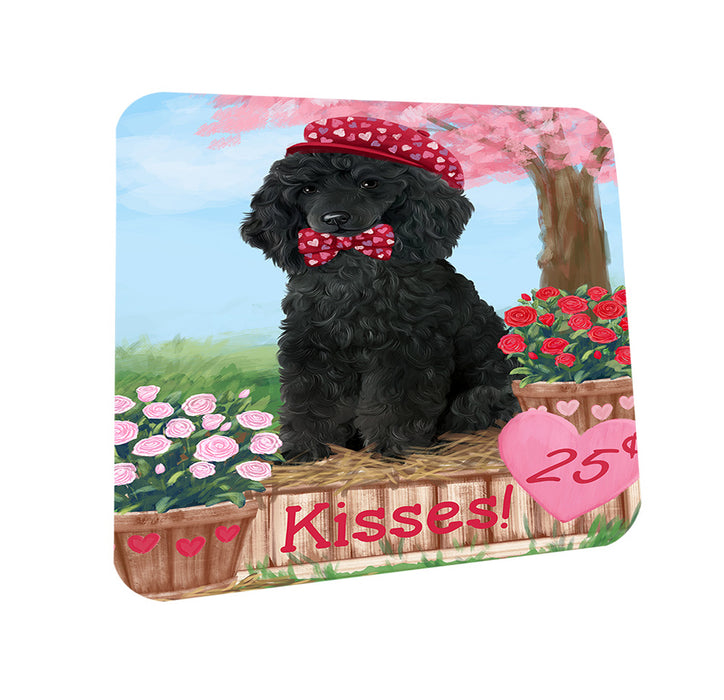 Rosie 25 Cent Kisses Poodle Dog Coasters Set of 4 CST55951